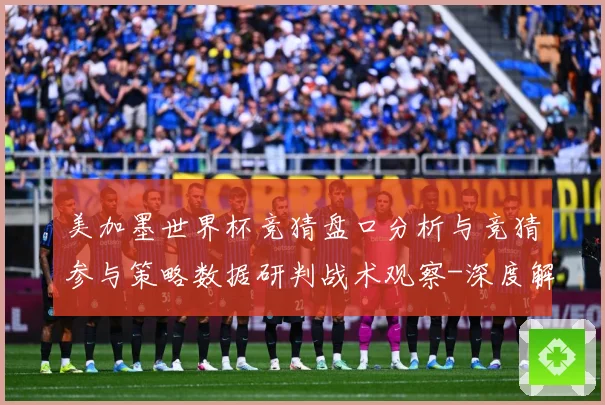 美加墨世界杯竞猜盘口分析与竞猜参与策略数据研判战术观察-深度解析